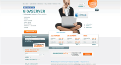 Desktop Screenshot of gigaserver.cz