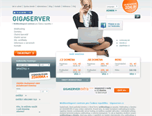 Tablet Screenshot of gigaserver.cz